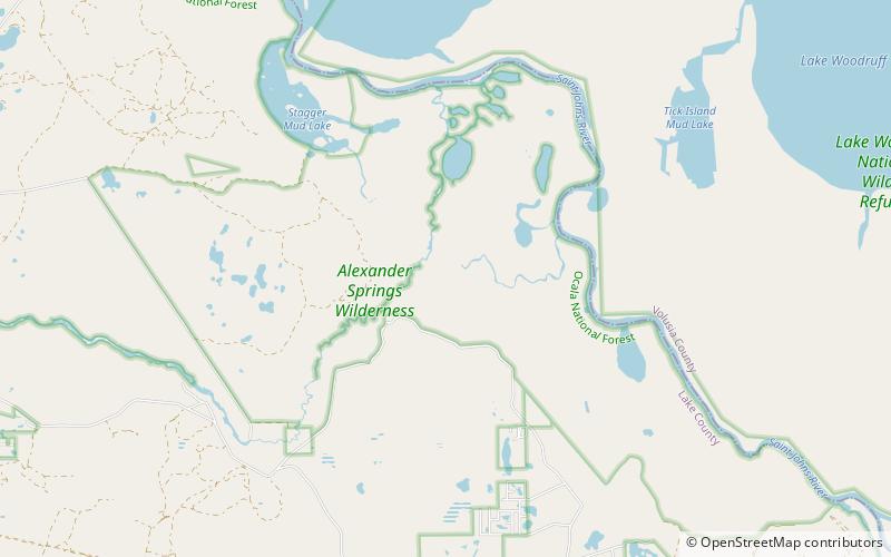 Alexander Springs Wilderness location map