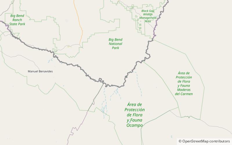 Mariscal Mine location map