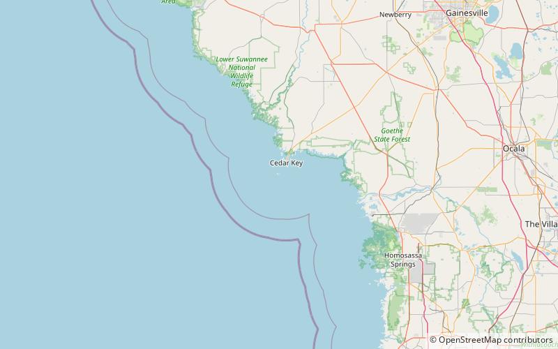 Phare de Cedar Key location map
