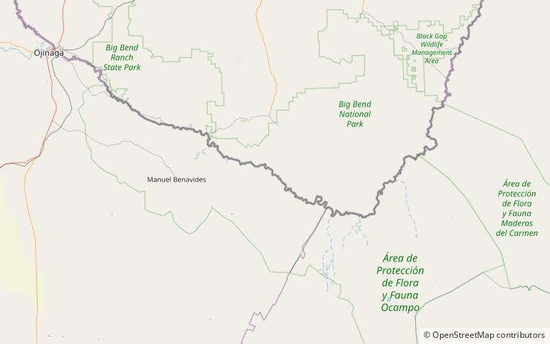 Castolon location map