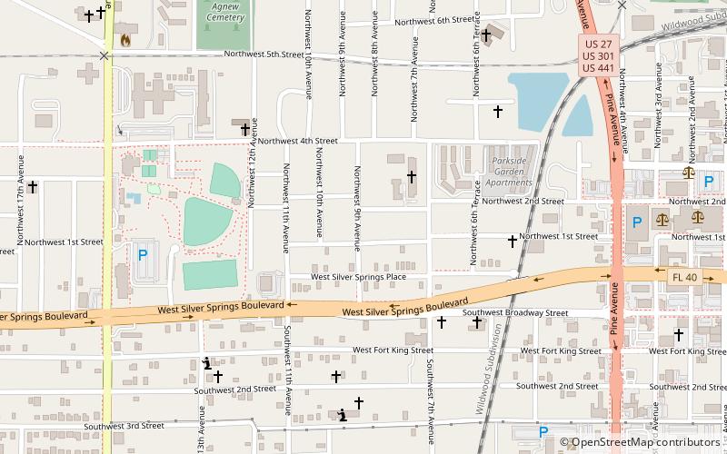 West Ocala Historic District location map