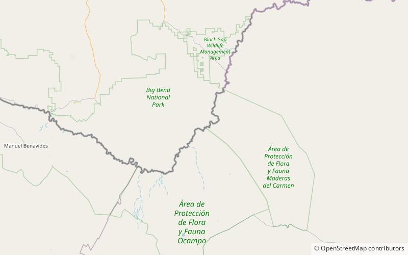 Boquillas Port of Entry location map