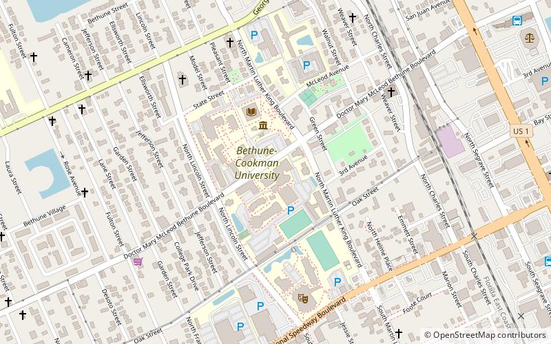 Bethune-Cookman University location map