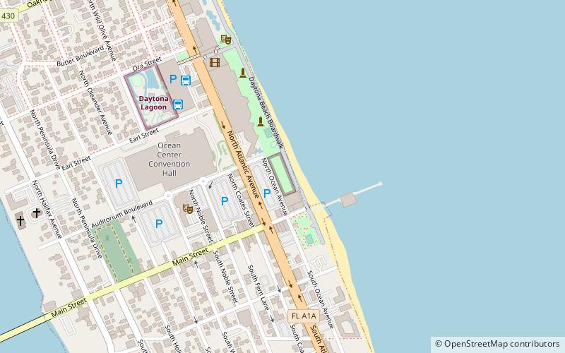 boardwalk amusements daytona beach location map