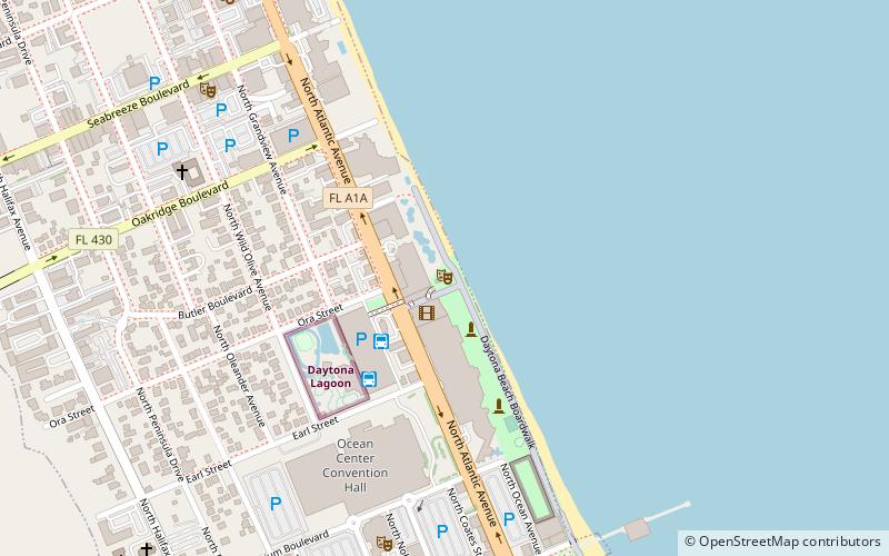 Daytona Beach Bandshell location map