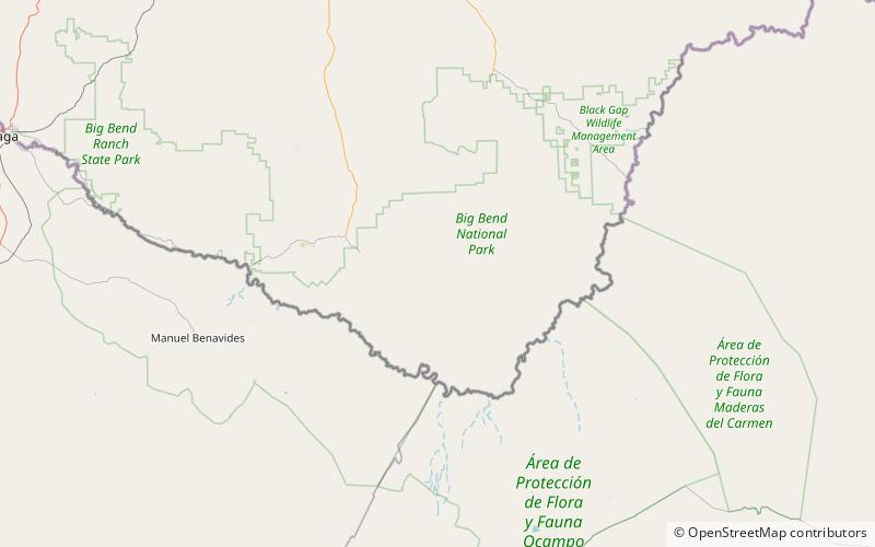 Emory Peak location map
