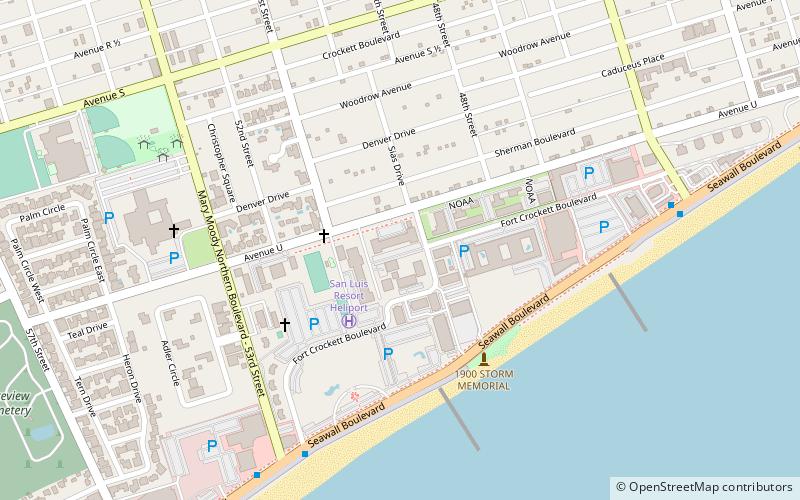 Fort Crockett location map