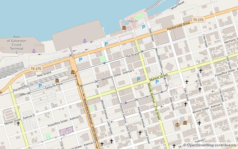 Strand Historic District location map