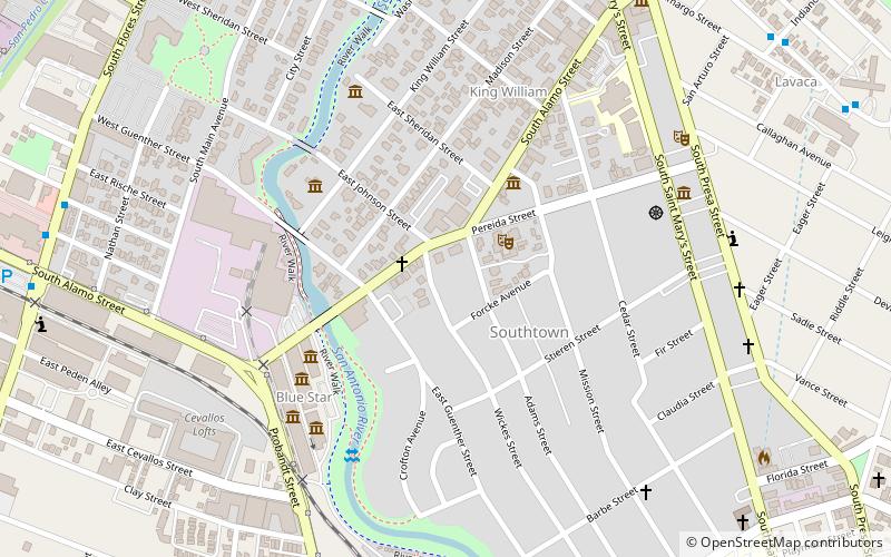 Alamo Methodist Church location map