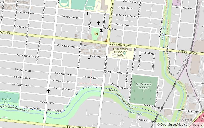 Alazán-Apache Courts location map