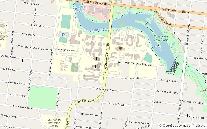 Our Lady of the Lake University location map