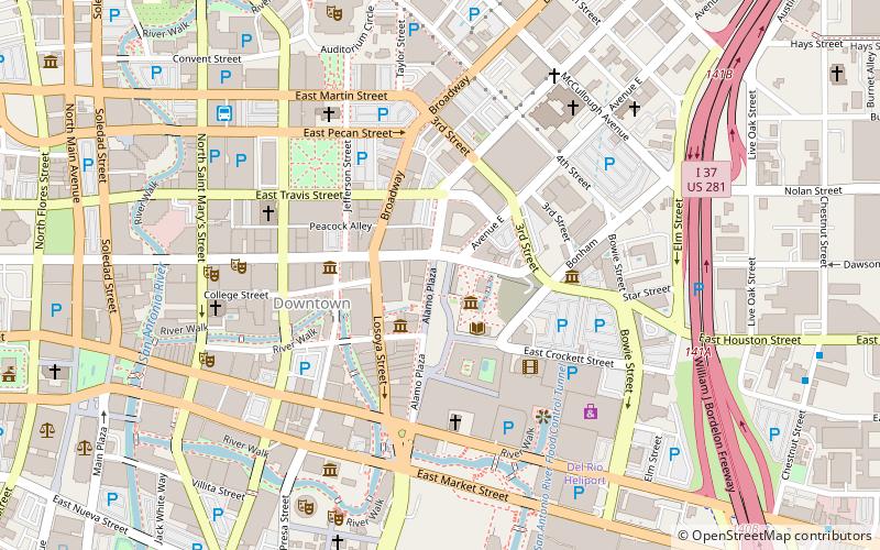 Cénotaphe d'Alamo location map