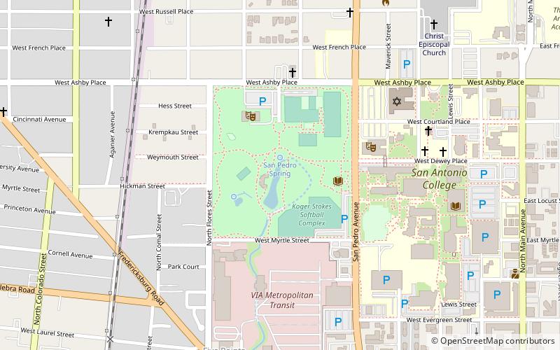 San Pedro Springs location map