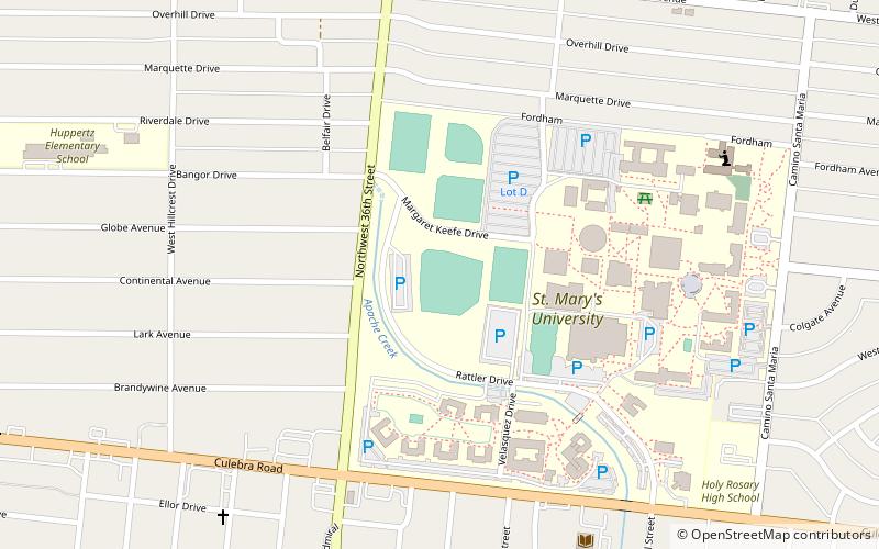 V. J. Keefe Memorial Stadium location map