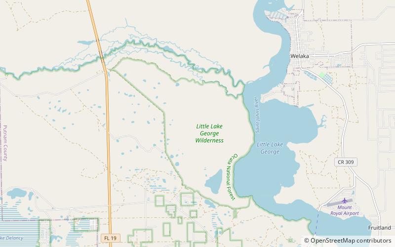 little lake george wilderness ocala national forest location map