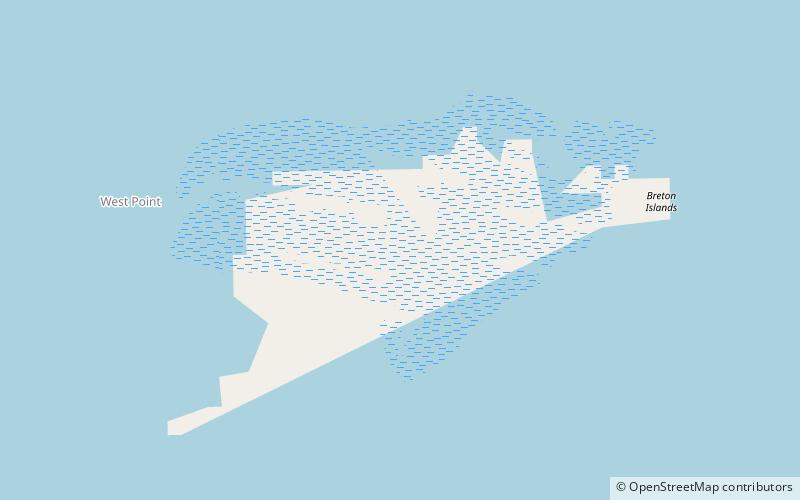 Breton Island location map