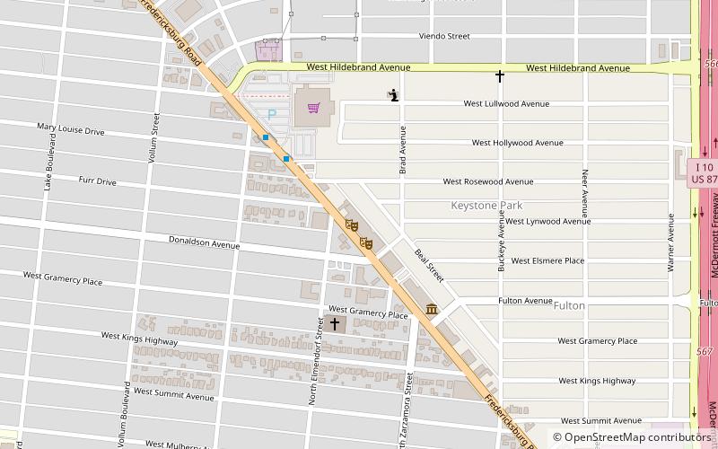 woodlawn theatre san antonio location map