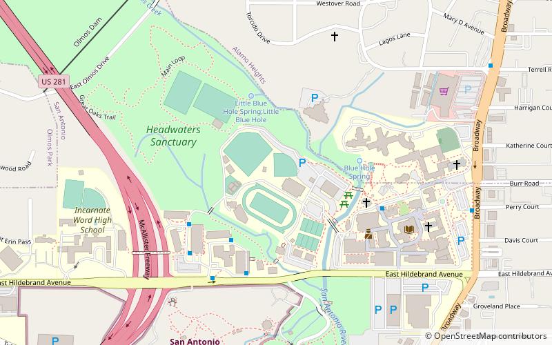 Cardinals Field location map
