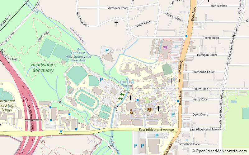 San Antonio Springs location map