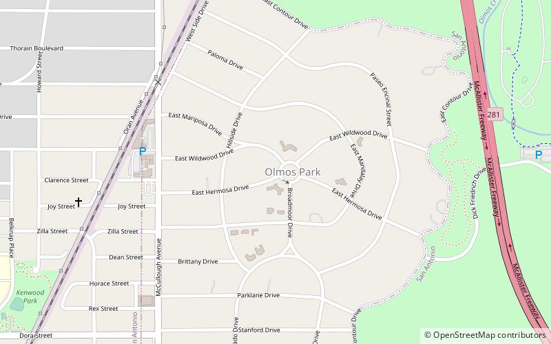 Olmos Park location map