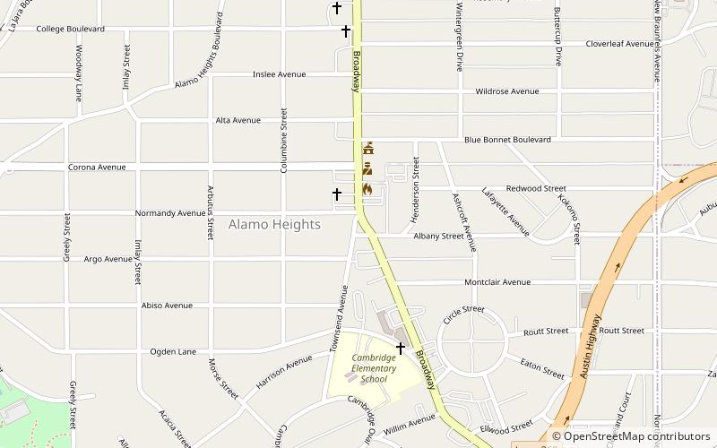 alamo heights san antonio location map