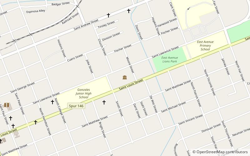 Gonzales Memorial Museum location map