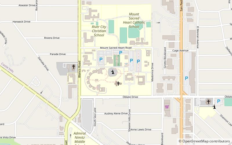 Oblate School of Theology location map