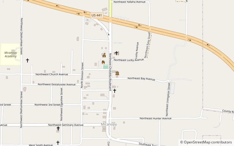 Micanopy Historical Society Museum location map