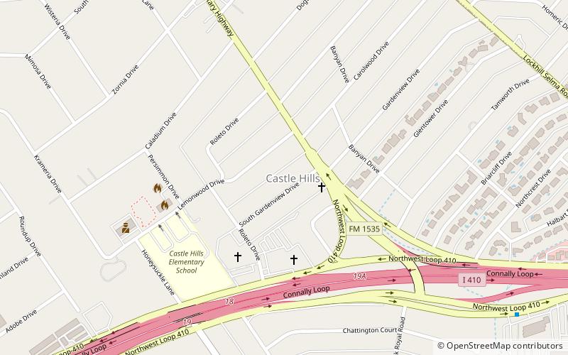 Castle Hills location map