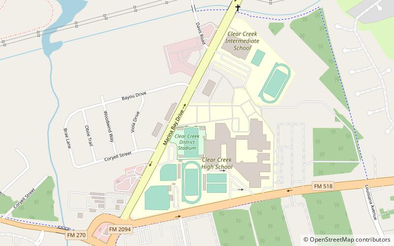 Veterans Memorial Stadium location map