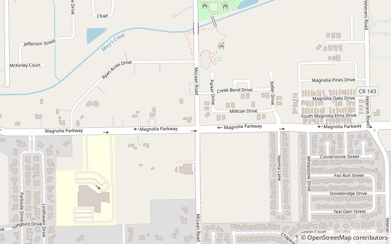 ryan acres pearland location map