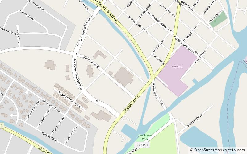 houma terrebonne civic center location map