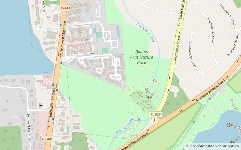 bivens arm nature park gainesville location map