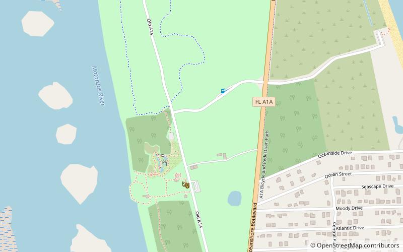 Washington Oaks Gardens State Park location map