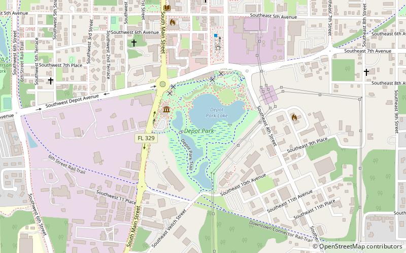 Depot Park location map