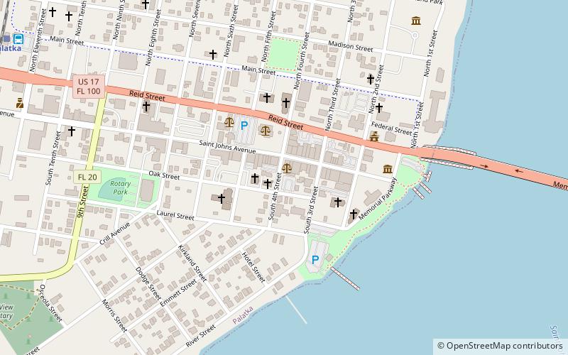 Downtown Palatka location map