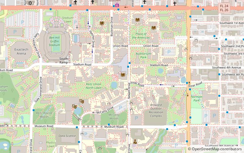 University of Florida Marston Science Library location map
