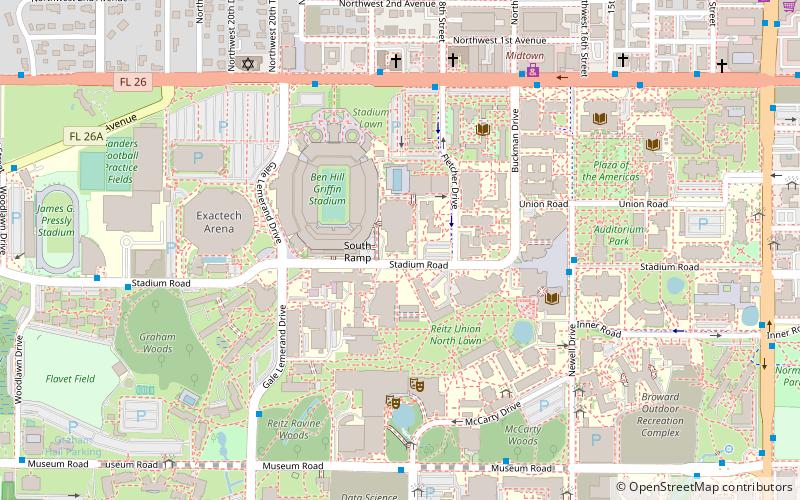 Florida Gymnasium location map
