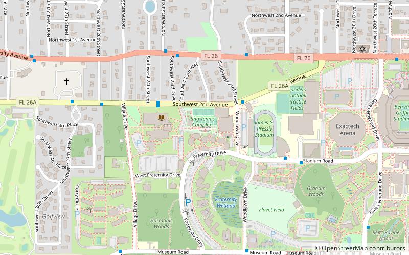 Linder Stadium at Ring Tennis Complex location map