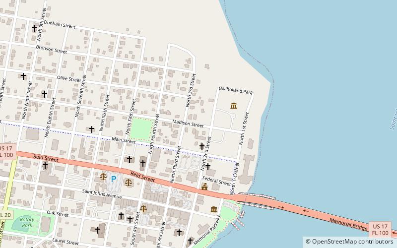Palatka North Historic District location map