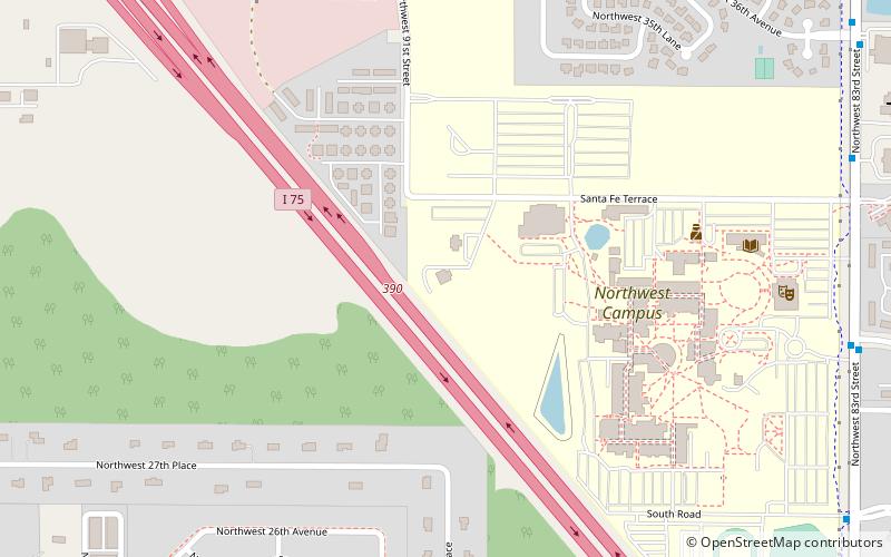 Santa Fe College Teaching Zoo location map
