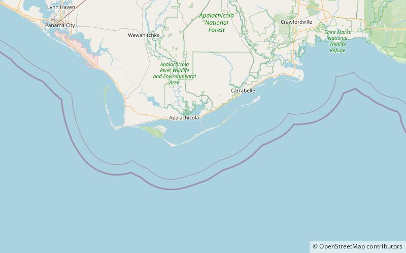 St. George Island Bridge location map