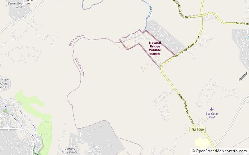Bracken Cave location map
