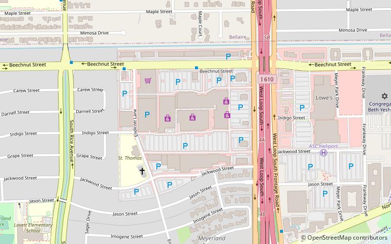 Meyerland Plaza location map