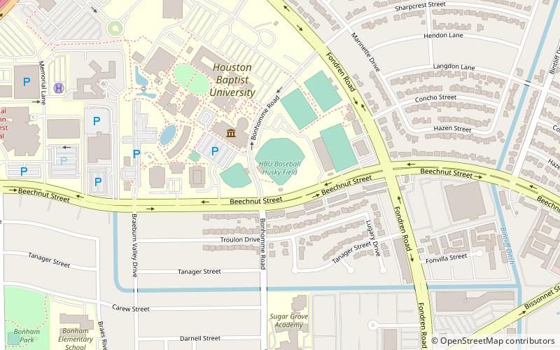 Husky Field location map