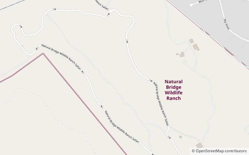 Natural Bridge Wildlife Ranch location map