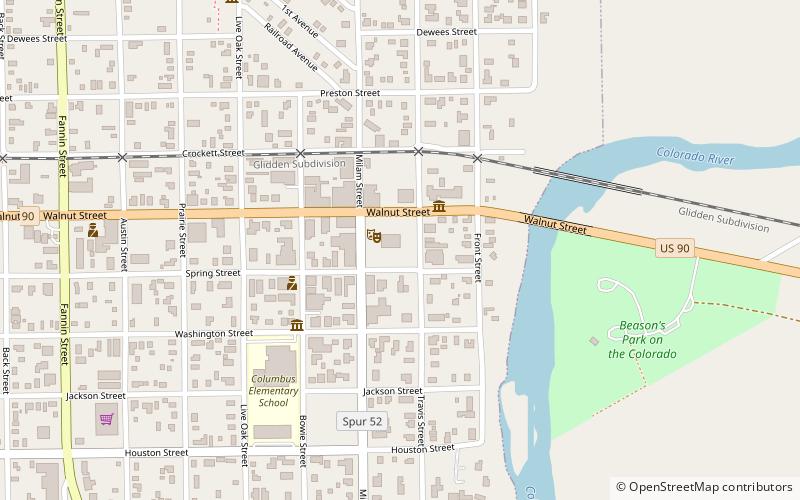 Colorado County Courthouse location map