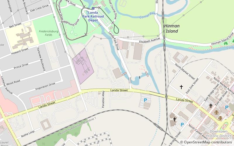 Comal Power Plant location map