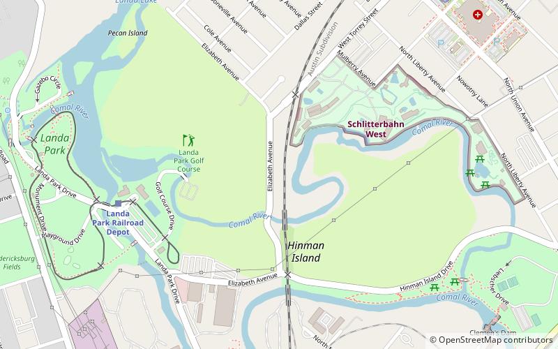 Landa Park Golf Course location map