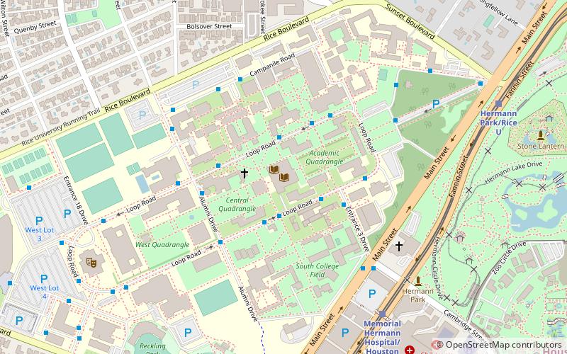Fondren Library location map